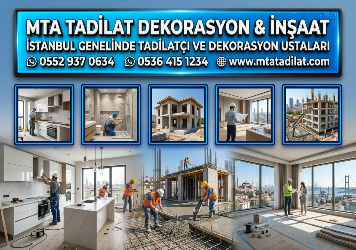 İSTANBUL GENELİNDE TADİLATÇI VE DEKORASYON USTALARI