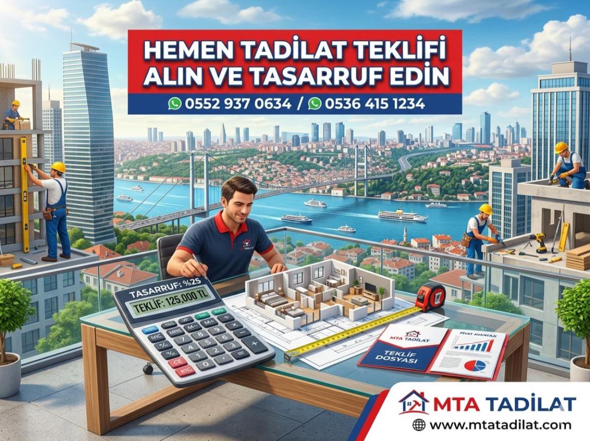 HEMEN TADİLAT TEKLİFİ ALIN VE TASARRUF EDİN