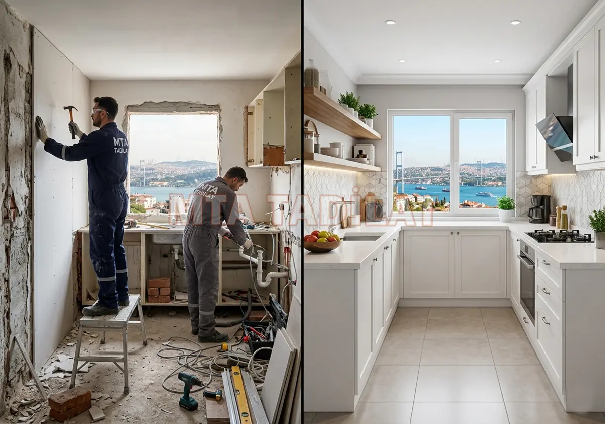 Küçük Mutfak Tadilatı Dekorasyonu